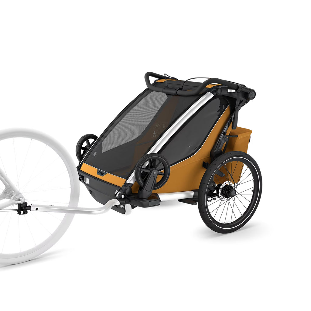 Thule Chariot Sport 2 Double Seat Multisport Bike Trailer - Natural Gold