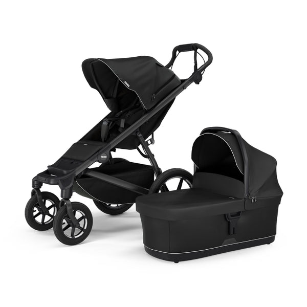 Thule Urban Glide 4-wheel Pushchair and Carrycot - Black