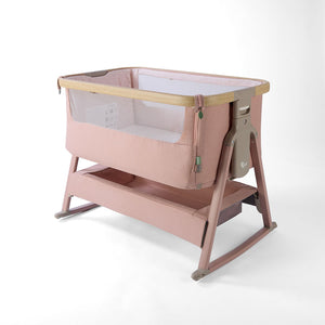 Tutti Bambini CoZee Air 2 Bedside Crib - Drifted Oak / Blush