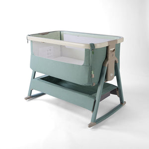 Tutti Bambini CoZee Air 2 Bedside Crib - Whitewash / Kelp