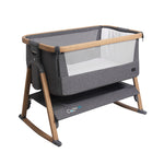 Tutti Bambini CoZee Air Bedside Crib - Oak/Charcoal