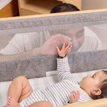 Tutti Bambini CoZee Air Bedside Crib - Oak/Charcoal