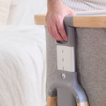 Tutti Bambini CoZee Air Bedside Crib - Oak/Charcoal