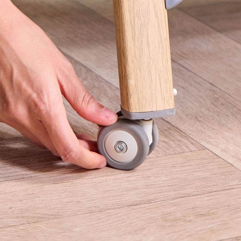 Tutti Bambini CoZee Air Bedside Crib - Oak/Charcoal