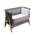 Tutti Bambini CoZee Air Bedside Crib - Oak/Charcoal