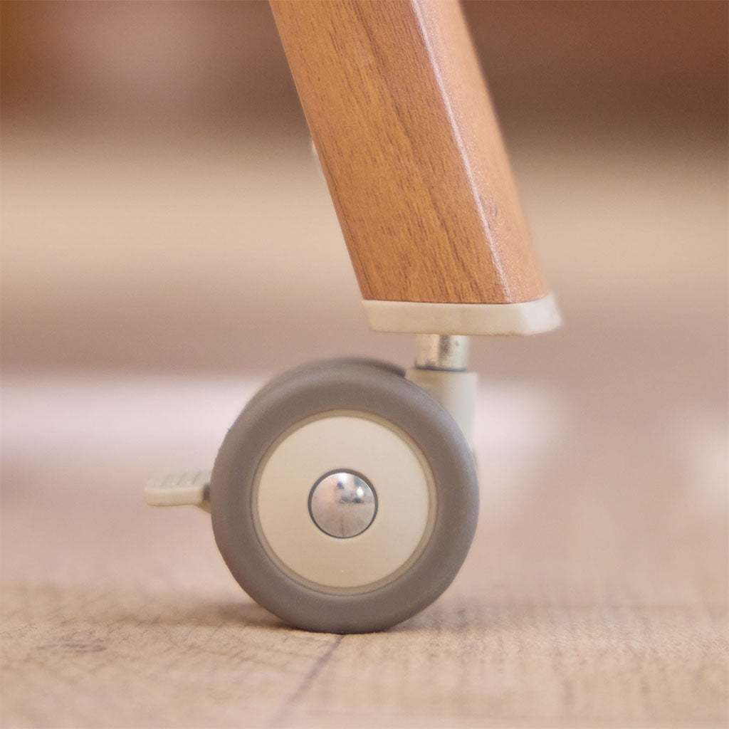 Tutti Bambini CoZee Air Bedside Crib - Scandinavian Walnut/Ecru