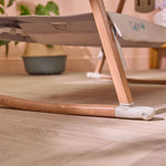 Tutti Bambini CoZee Air Bedside Crib - Scandinavian Walnut/Ecru