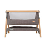 Tutti Bambini CoZee Bedside Crib - Oak/Charcoal