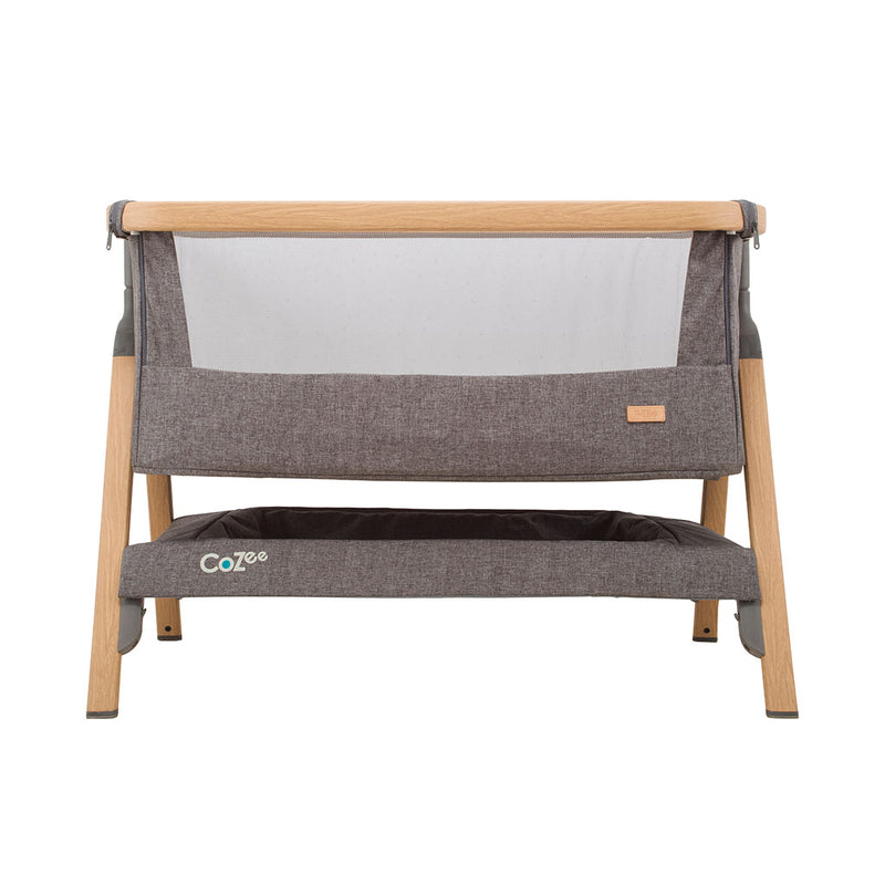 Tutti Bambini CoZee Bedside Crib - Oak/Charcoal
