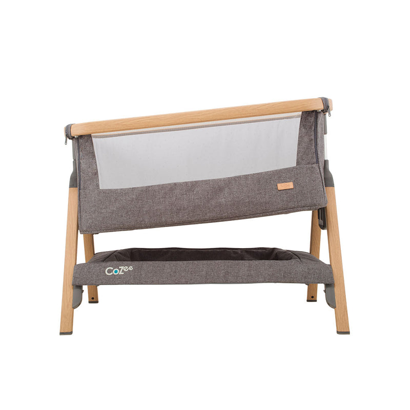 Tutti Bambini CoZee Bedside Crib - Oak/Charcoal