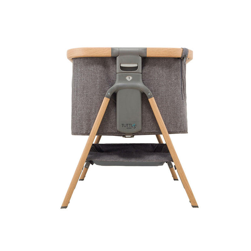Tutti Bambini CoZee Bedside Crib - Oak/Charcoal