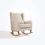 Tutti Bambini Harper Wingback Rocking Chair & Footstool - Teddy Mushroom