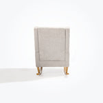 Tutti Bambini Harper Wingback Rocking Chair & Footstool - Teddy Mushroom