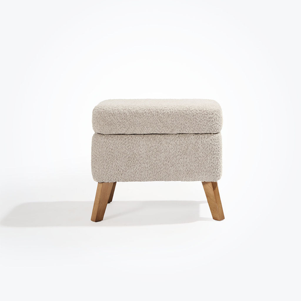 Tutti Bambini Harper Wingback Rocking Chair & Footstool - Teddy Mushroom