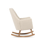 Tutti Bambini Jonah Luxe Rocking Chair & Foot Stool - Boucle Mushroom