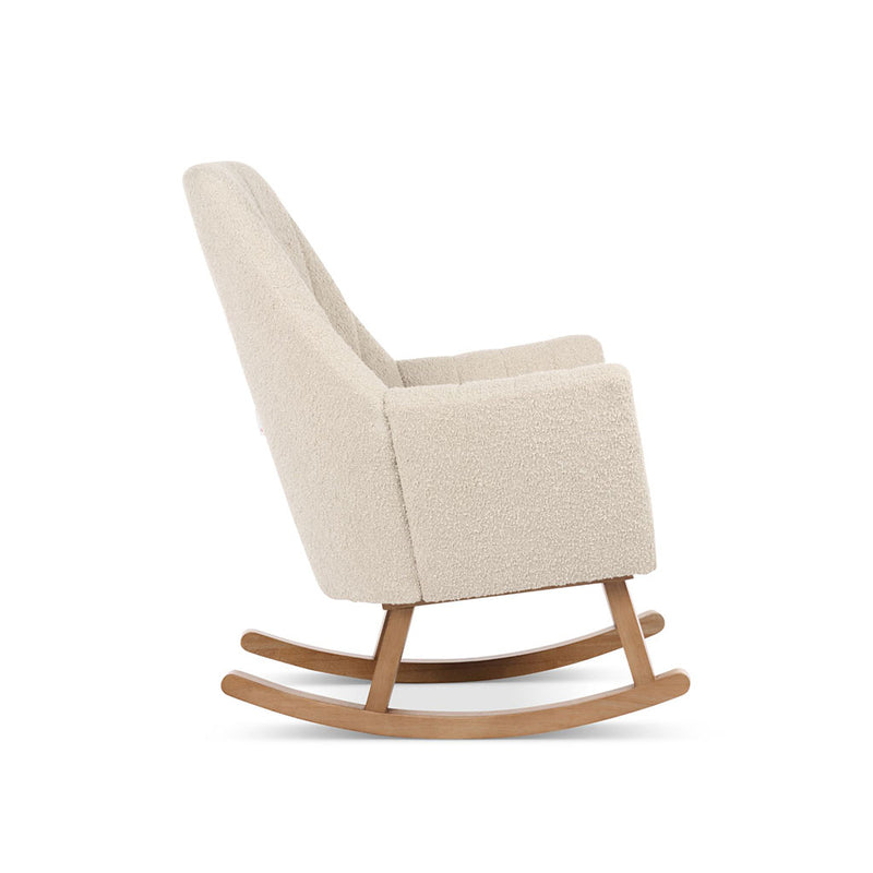 Tutti Bambini Jonah Luxe Rocking Chair & Foot Stool - Boucle Mushroom