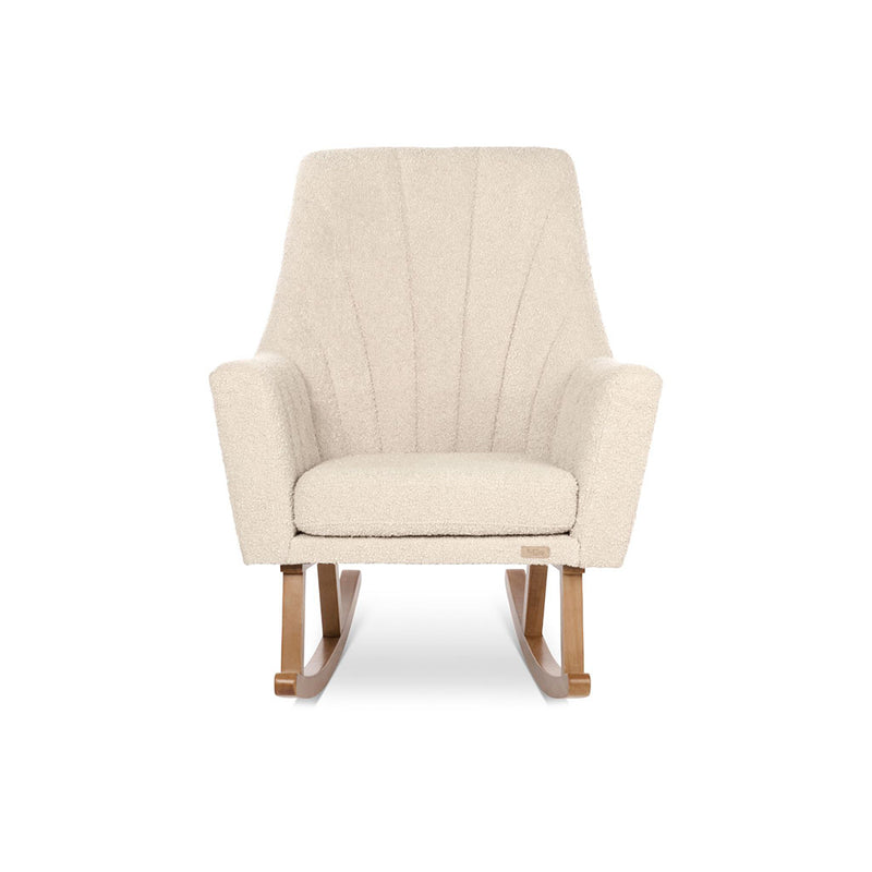 Tutti Bambini Jonah Luxe Rocking Chair & Foot Stool - Boucle Mushroom