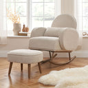 Tutti Bambini Micah Rocking Chair & Footstool - Boucle Biscuit