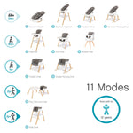 Tutti Bambini Nova Birth to 12 Years Complete Highchair Package - White/Oak