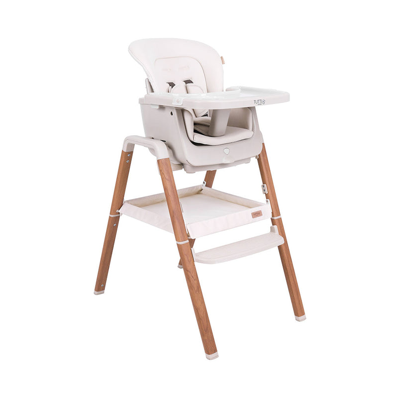 Tutti Bambini Nova Evolutionary Highchair - Ecru/Scandinavian Walnut