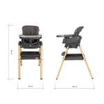 Tutti Bambini Nova Birth to 12 Years Complete Highchair Package - Grey/Oak