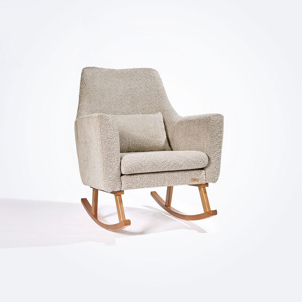 Tutti Bambini Oscar Luxe Rocking Chair & Footstool - Teddy Mushroom
