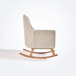 Tutti Bambini Oscar Luxe Rocking Chair & Footstool - Teddy Mushroom