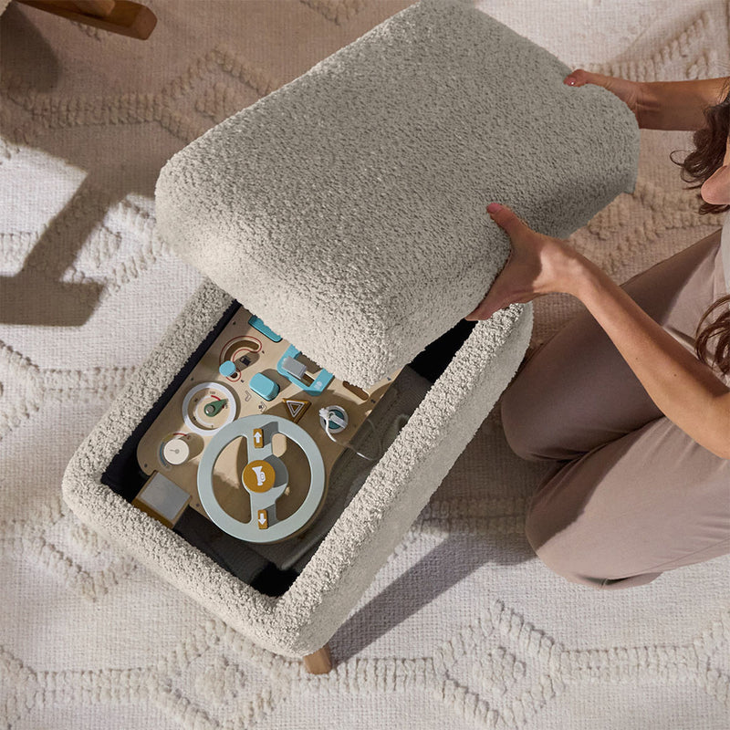 Tutti Bambini Oscar Luxe Rocking Chair & Footstool - Teddy Sage