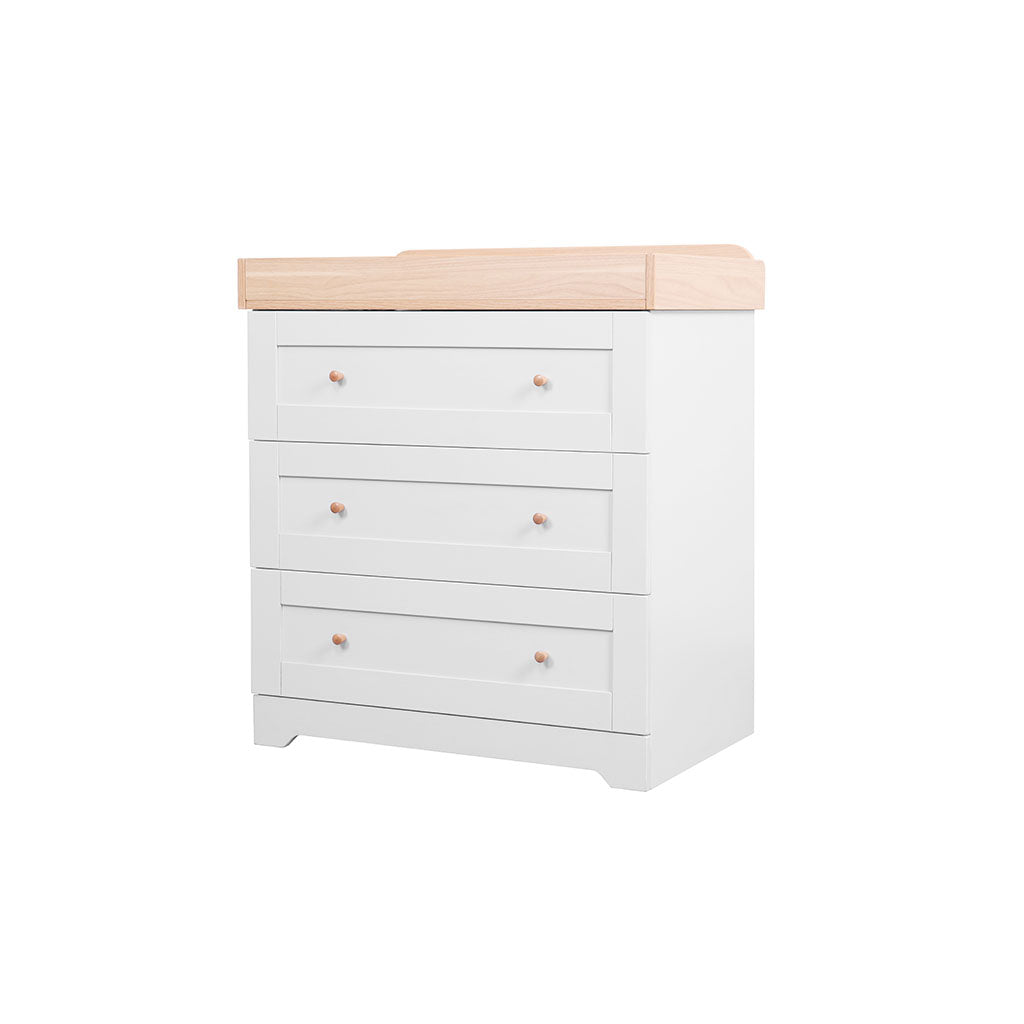 Tutti Bambini Rio Chest Changer - Dove Grey/Honey Oak