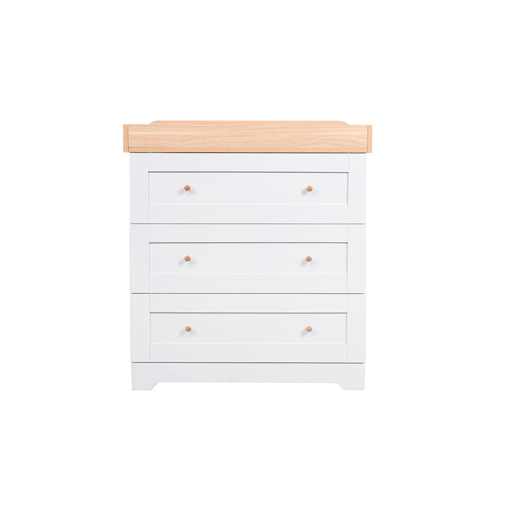 Tutti Bambini Rio Chest Changer - Dove Grey/Honey Oak