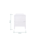 Tutti Bambini Rio Cot Bed with Cot Top Changer & Mattress - White