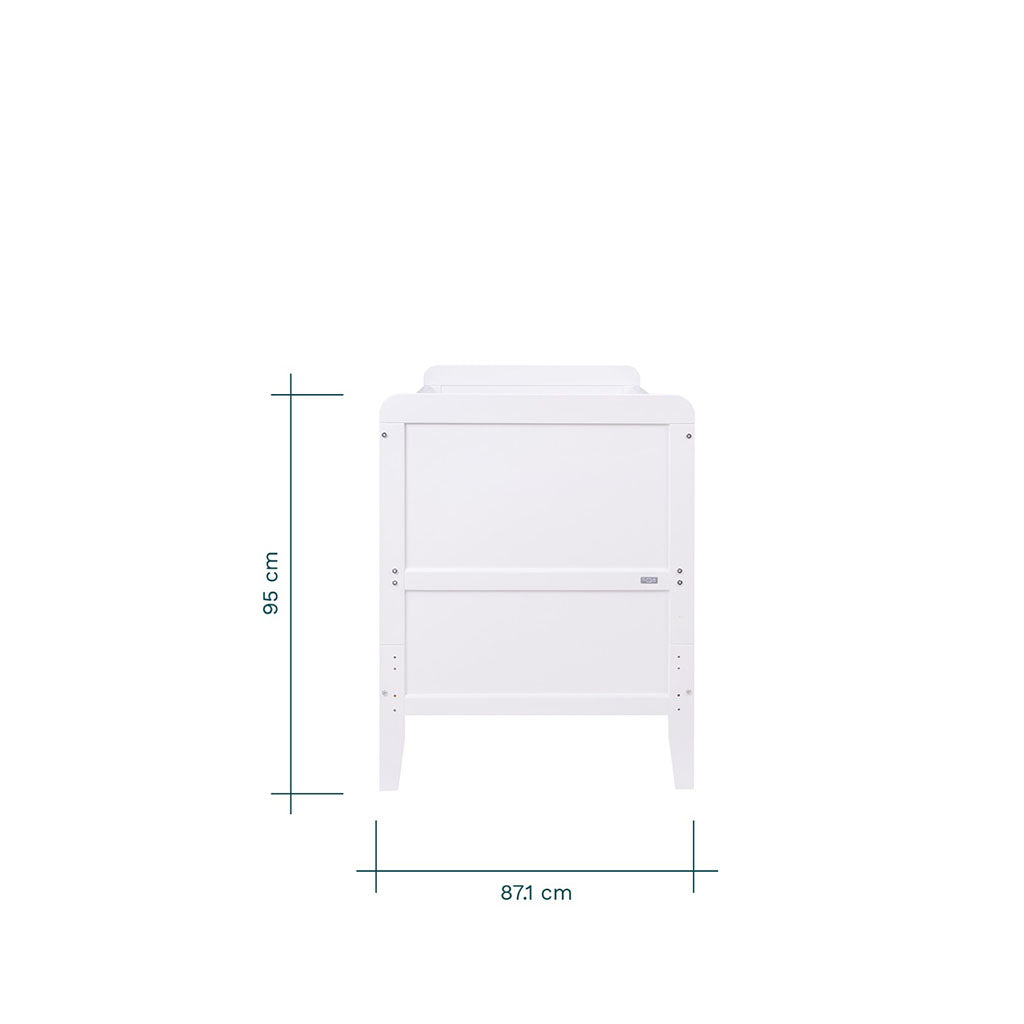 Tutti Bambini Rio Cot Bed with Cot Top Changer & Mattress - White