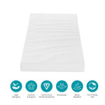 Tutti Bambini Rio Cot Bed with Cot Top Changer & Mattress - White