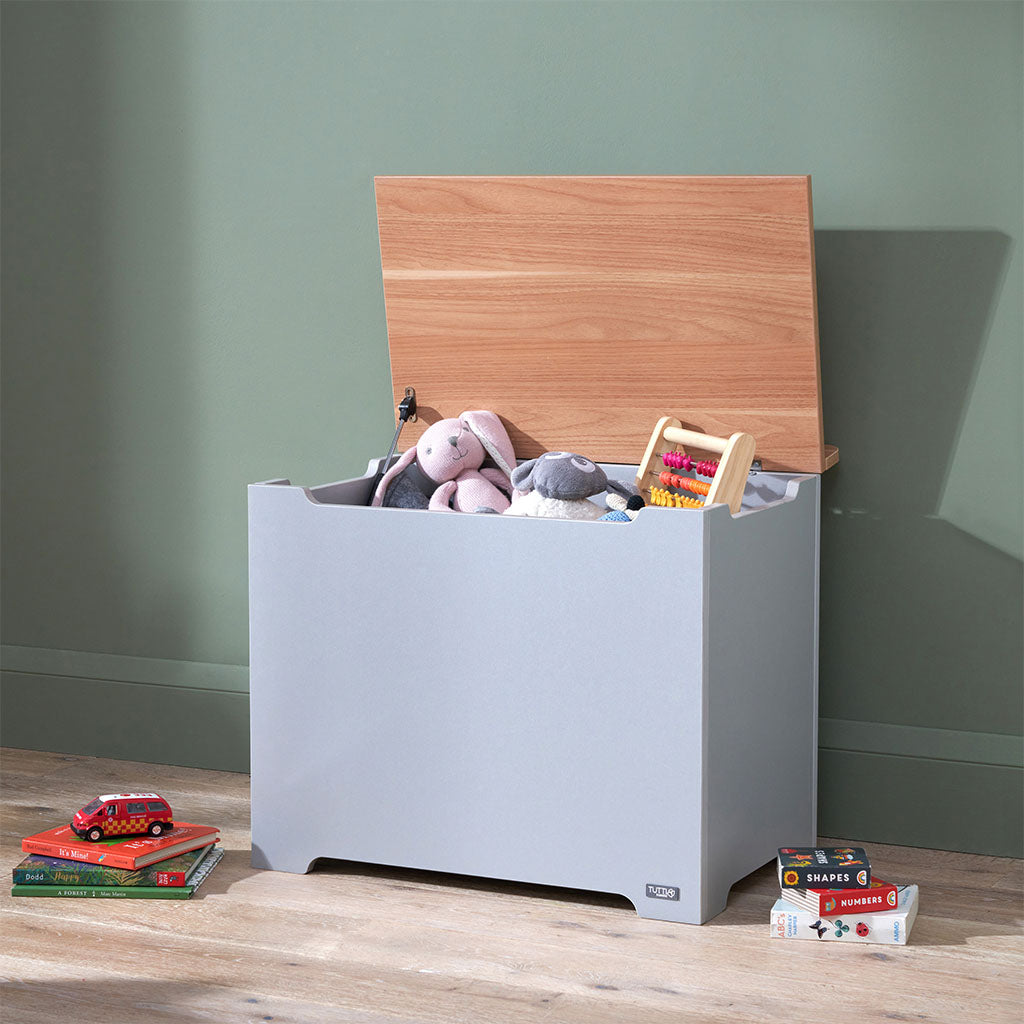 Tutti Bambini Rio Toy Box - Dove Grey/Honey Oak