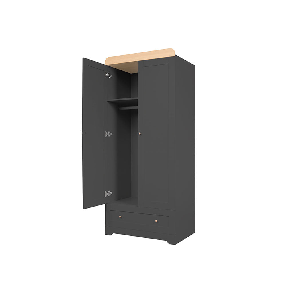Tutti Bambini Rio Wardrobe - Slate/Honey Oak