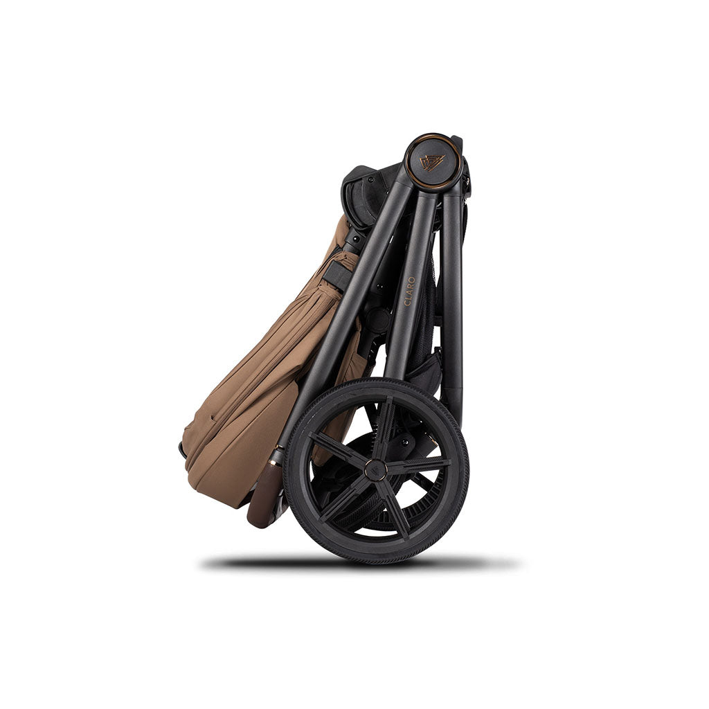 Venicci Claro 3 in 1 Pushchair with Tiago Black Car Seat - Caramel