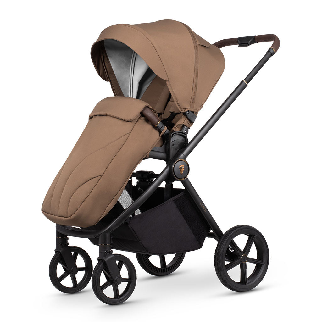 Venicci Claro 3 in 1 Pushchair with Tiago Black Car Seat - Caramel