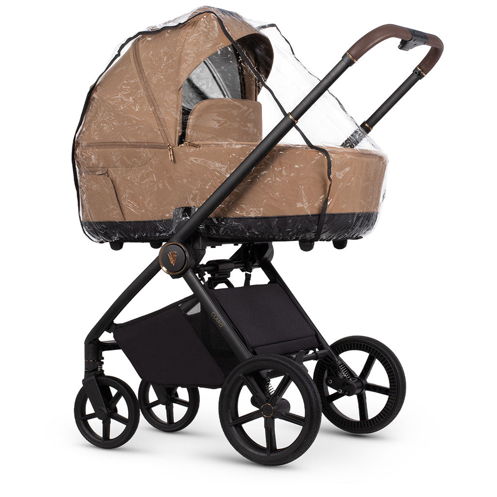 Venicci Claro 3 in 1 Pushchair with Tiago Black Car Seat - Caramel