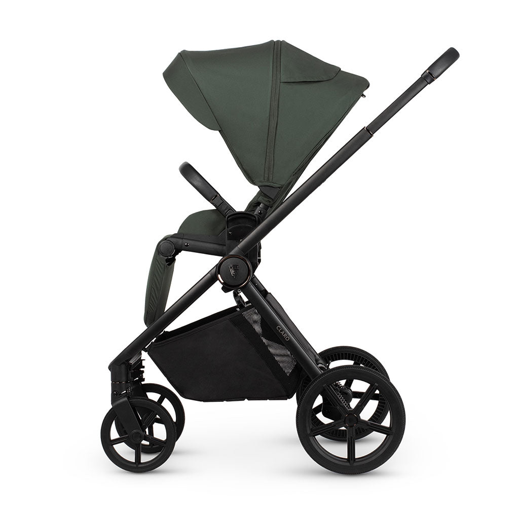 Venicci Claro 3 in 1 Pushchair with Tiago Black Car Seat - Forest