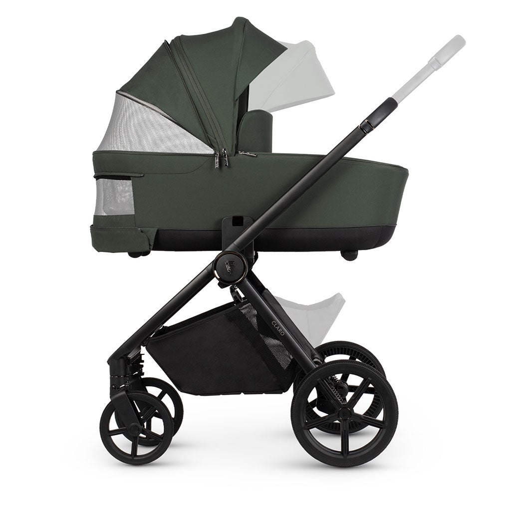 Venicci Claro 3 in 1 Pushchair with Tiago Black Car Seat - Forest
