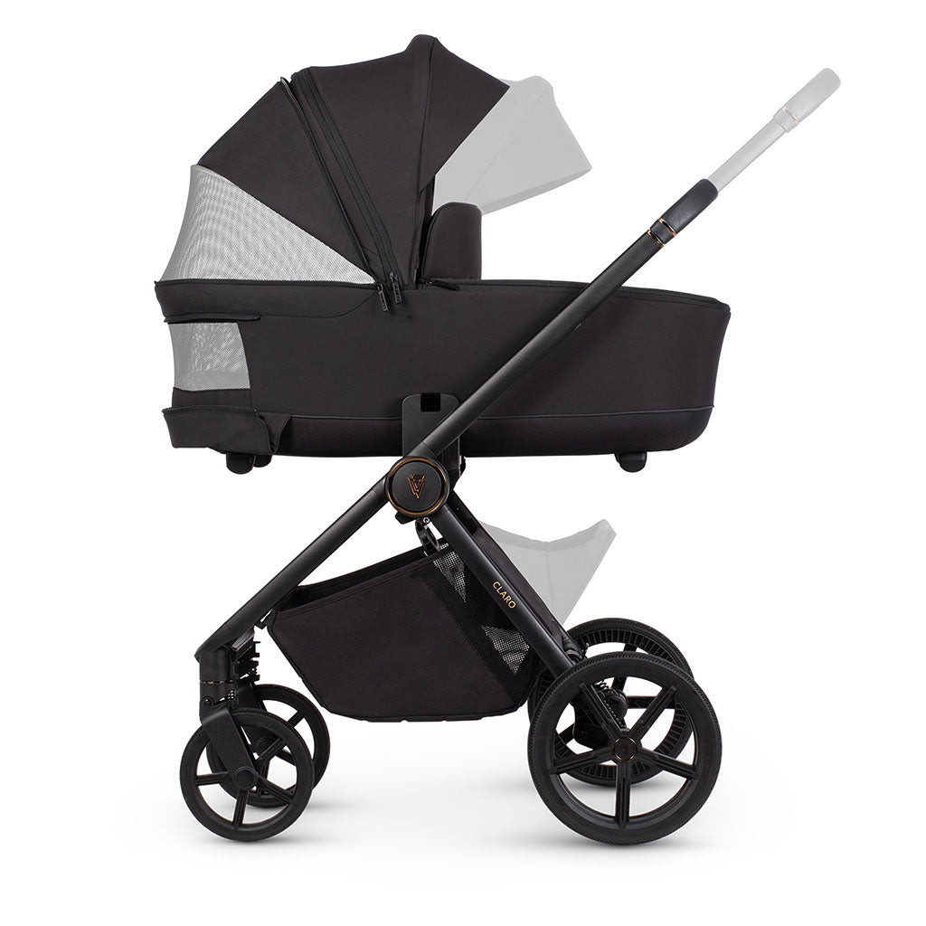 Venicci Claro 3 in 1 Pushchair with Tiago Black Car Seat - Noir