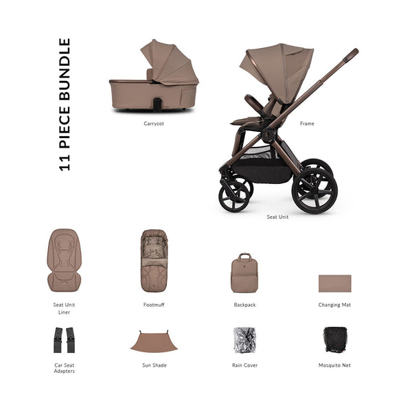 Venicci Upline 3 Essential Bundle - Sand