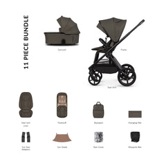 Venicci Upline 3 Essential Bundle - Truffle
