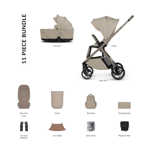 Venicci Tila 2in1 Essential Bundle - Latte