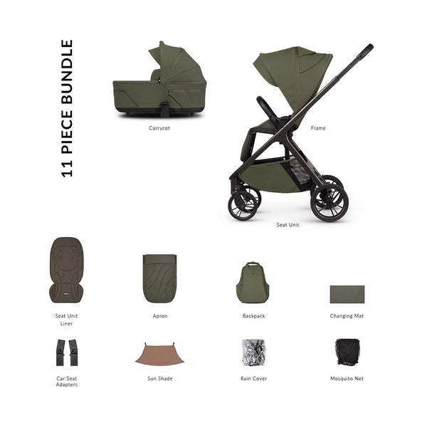Venicci Tila 2in1 Essential Bundle - Olive