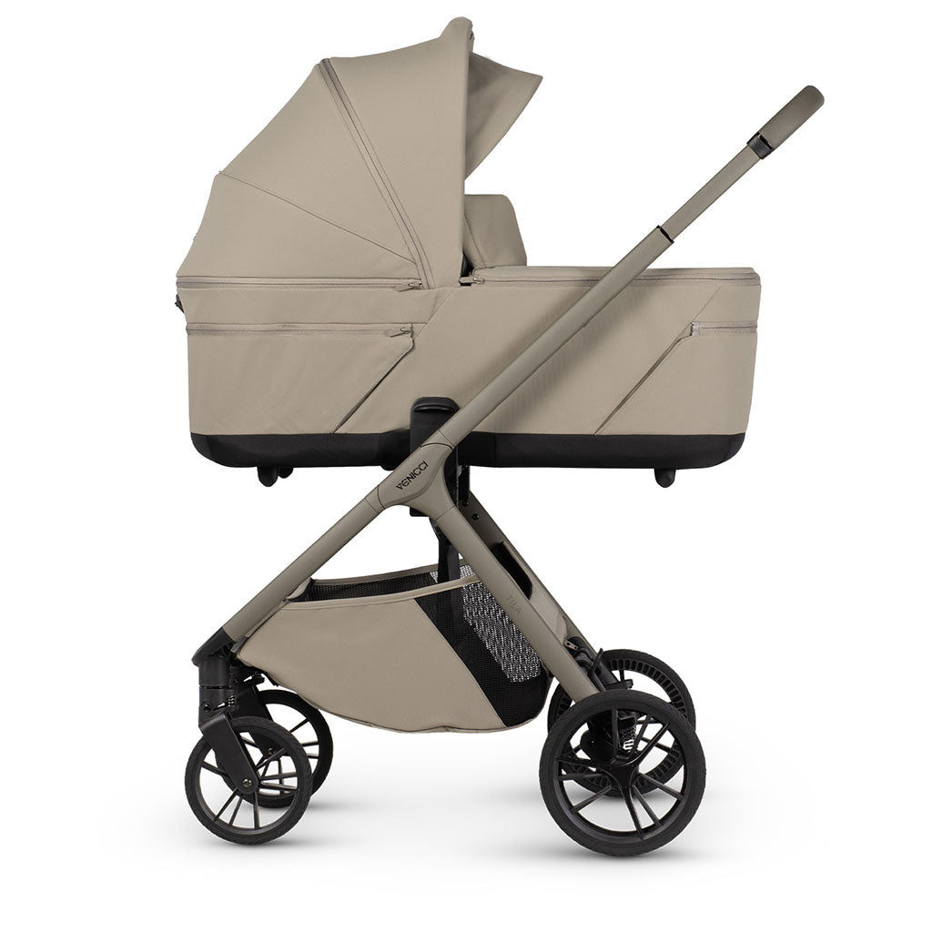 Venicci Tila 4in1 Luxury Bundle with Tiago Beige Car Seat and Base - Latte
