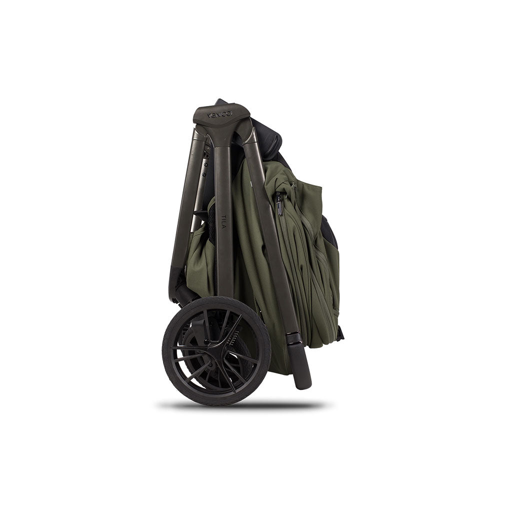 Venicci Tila 4in1 Luxury Bundle with Tiago Beige Car Seat and Base - Olive