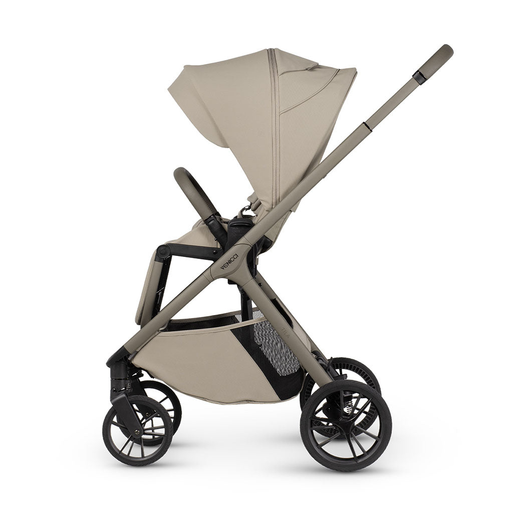 Venicci Tila 4in1 Luxury Bundle with Tiago Beige Car Seat and Base - Latte