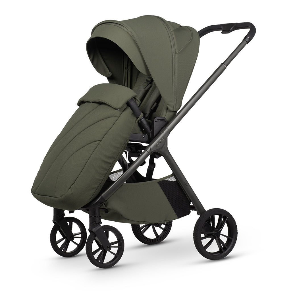 Venicci Tila 4in1 Luxury Bundle with Tiago Beige Car Seat and Base - Olive