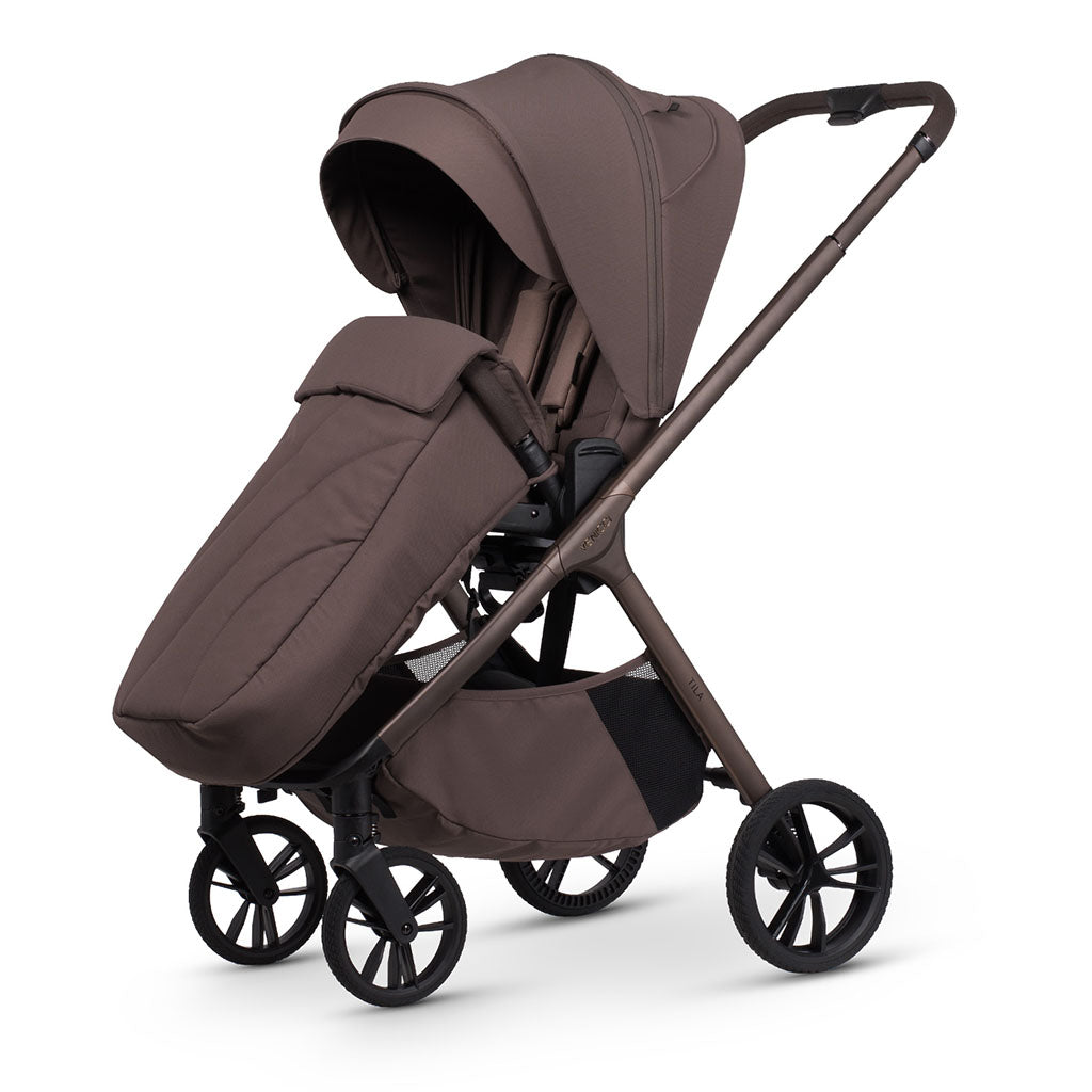 Venicci Tila Pushchair with apron in Noce - Chocolate